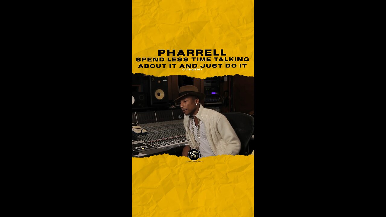 @pharrell Spend less time talking about it and just do it