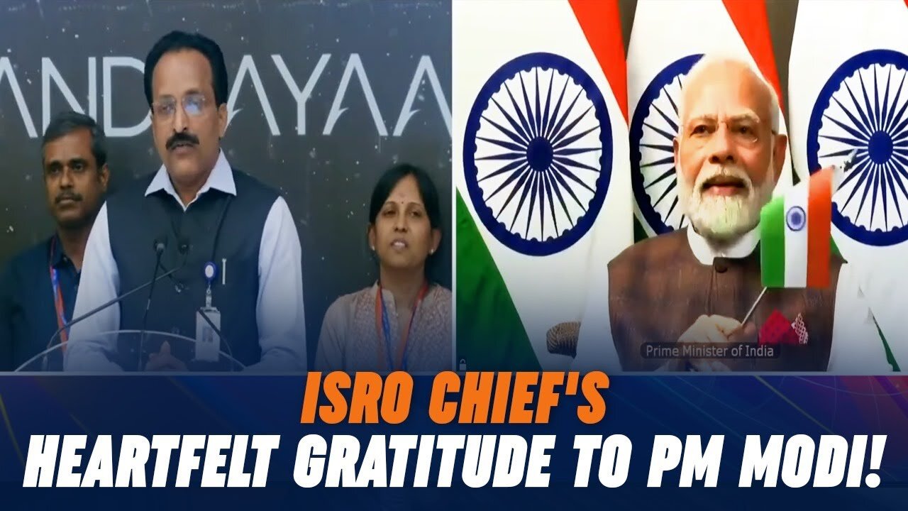 ISRO Chief Somanath thanks PM Modi after successful landing of Chandrayaan-3 on the Moon