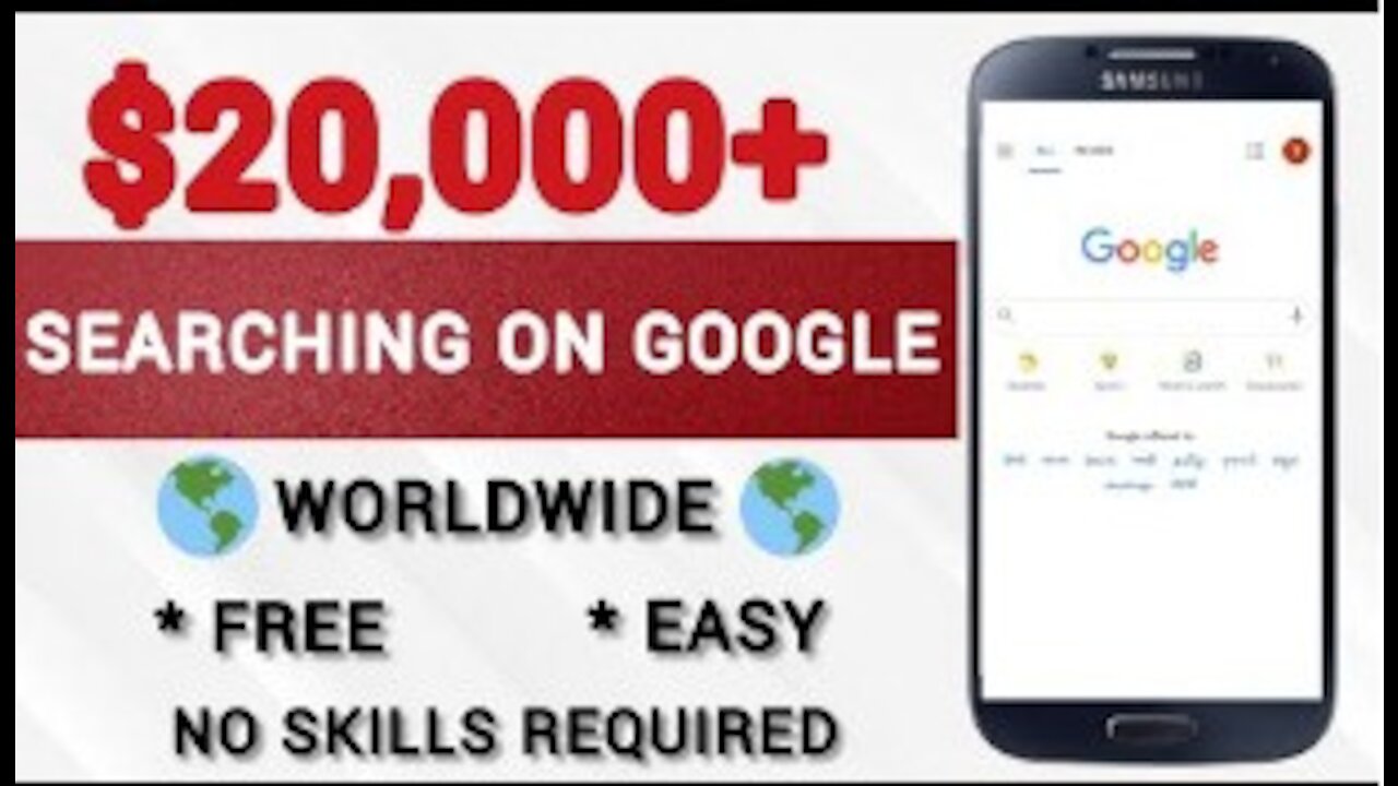 Make $20,000+ Online Searching Google (Available Worldwide!) | Make Money Online