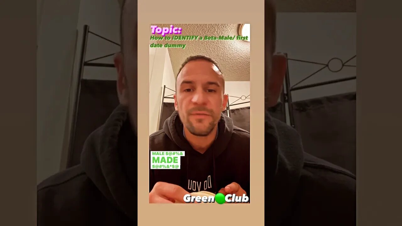 How to IDENTIFY a Beta-male/first date dummy?