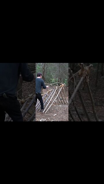 Building a Bushcraft Camp & Survival Shelter!
