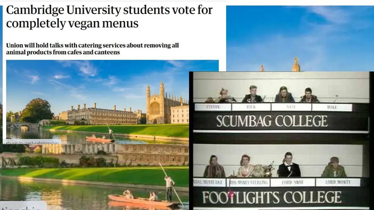 Vegans Only: Cambridge University Finds A New Way to Exclude the Plebs and Dissenters