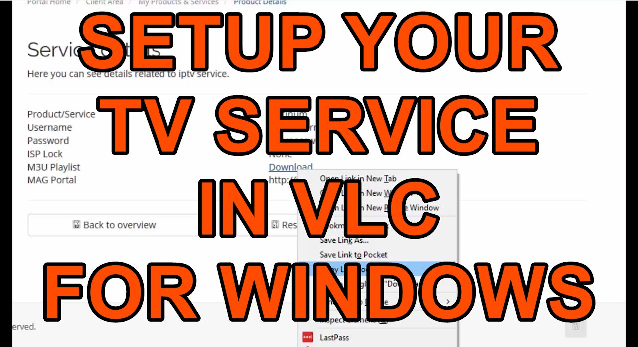 How to Setup your TV Service in VLC for Windows