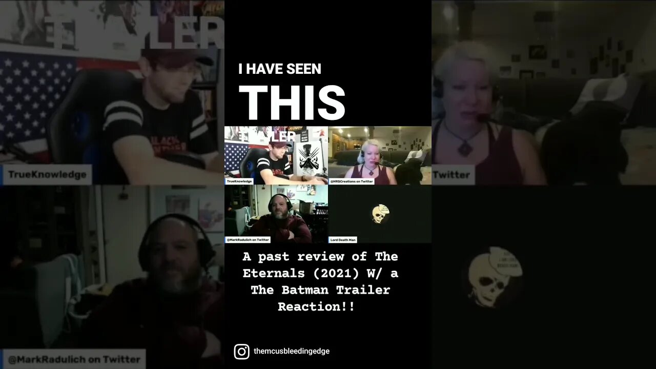 Clip #9 of a past review of the Eternals (2021) W/ a The Batman Trailer Reaction!! #thebatman