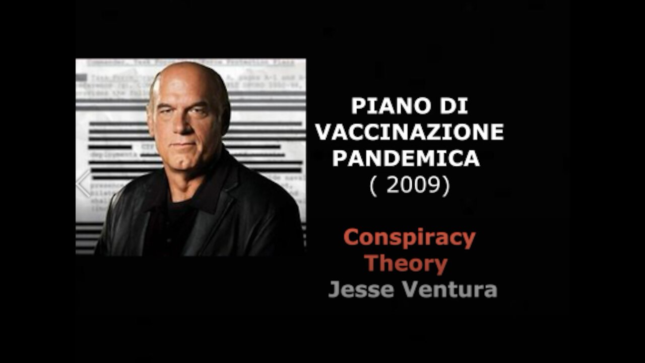 PIANO DI VACCINAZIONE PANDEMICA (VIDEO 2009)