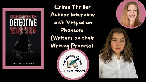 Crime Thriller Author Interview with Vespasian Phantom (Writers on their Writing Process)