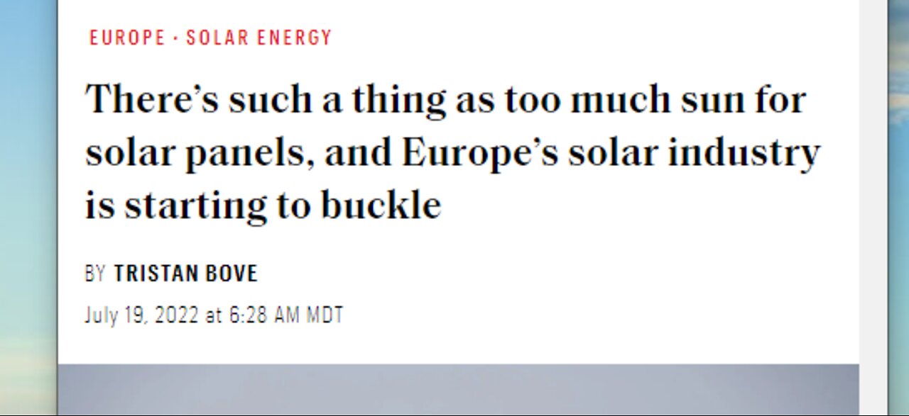 SOLAR PANELS ARE NOT DESIGNED FOR HIGH PERFORMANCE IN HEAT ABOVE 77F/35C