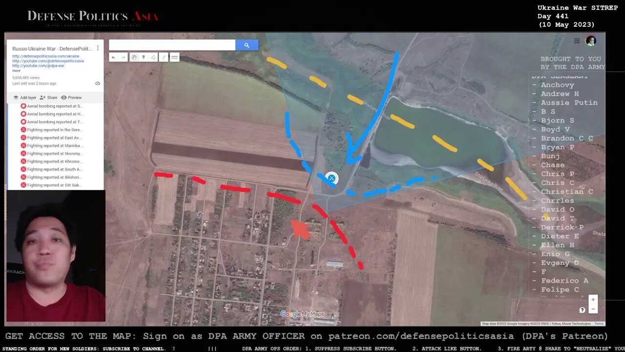 [ Donetsk Front ] UKR FORCES CROSSED THE SHAITANKA RIVER; Russia attack Avdiivka from East and South