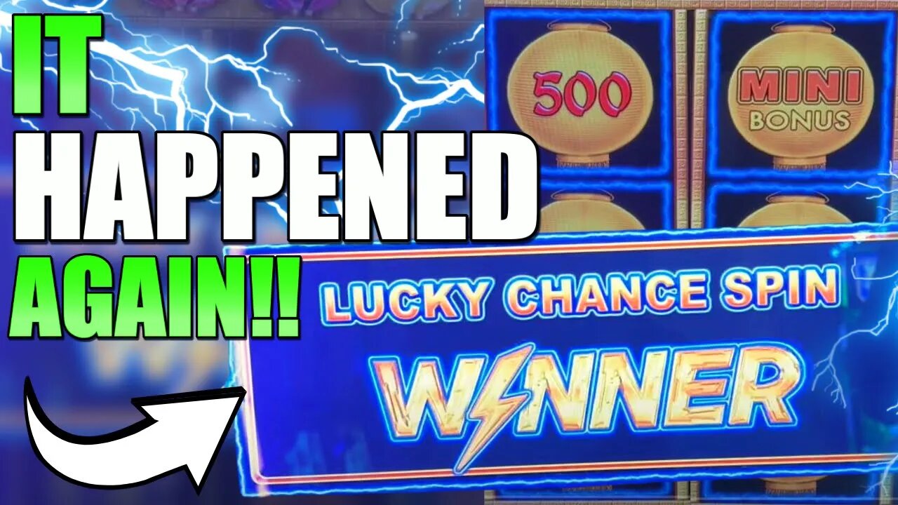 I CAN'T BELIEVE IT HAPPENED, AGAIN!!! LUCKY CHANCE WINNER JACKPOT! 200 WILDS BONUS! 2 JACKPOTS