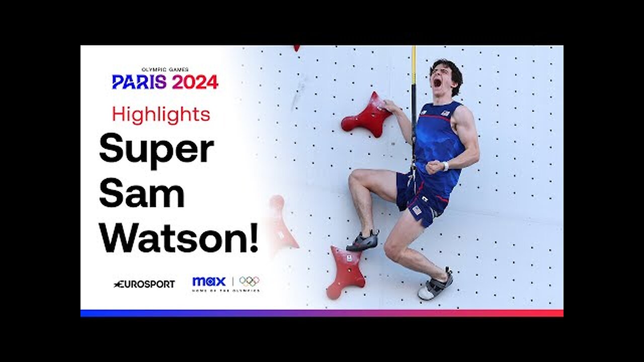 Sam Watson DESTROYS Speed Climbing World Record! | #Paris2024 #Olympics