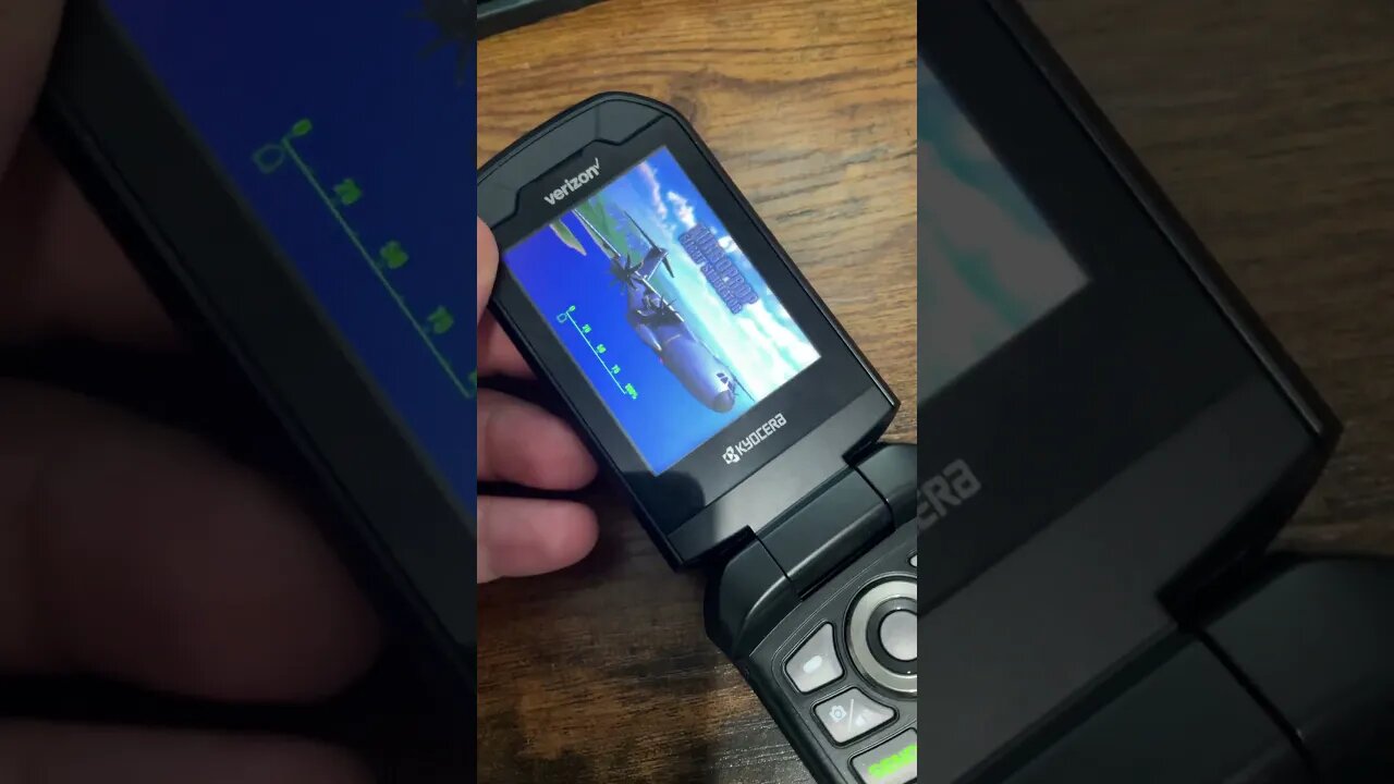 Turboprop Flight Simulator on a Flip Phone