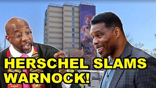 Herschel Walker SLAMS Raphael Warnock for EVICTING poor people and pledged to pay the back rent!