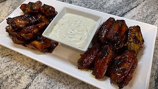 Smoked Whiskey Glaze Chicken Wings I Oven Baked Party Wings Recipe by Gastro Guru