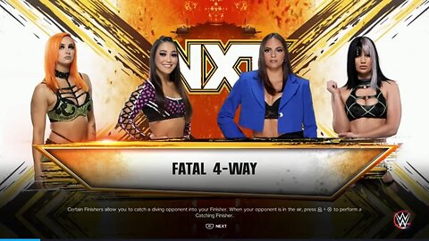 NXT Roxanne Perez vs Blair Davenport vs Kiana James vs Gigi Dolin in a Contender Fatal 4-Way