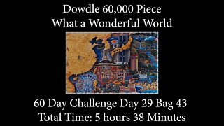 60,000 Piece Challenge What a Wonderful World Jigsaw Puzzle Time Lapse - Day 29 Bag 43!