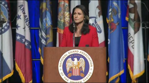 Captioned - Gabbard endorses Trump and call us out to stand together