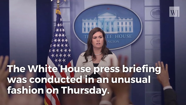 Sarah Sanders Kicks Off Press Briefing With Video Of A ‘Special Guest’