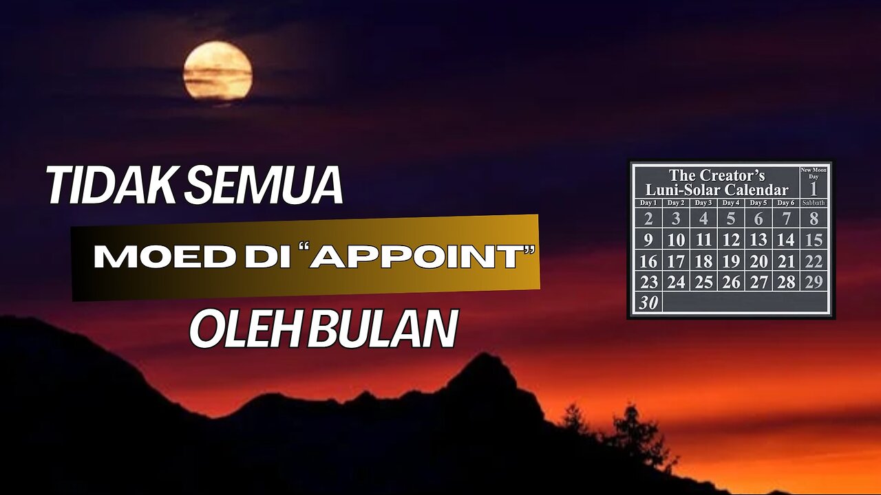 NOT ALL MOED APPOINTED BY THE MOON