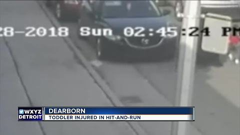 Police searching for hit-and-run driver after toddler hit