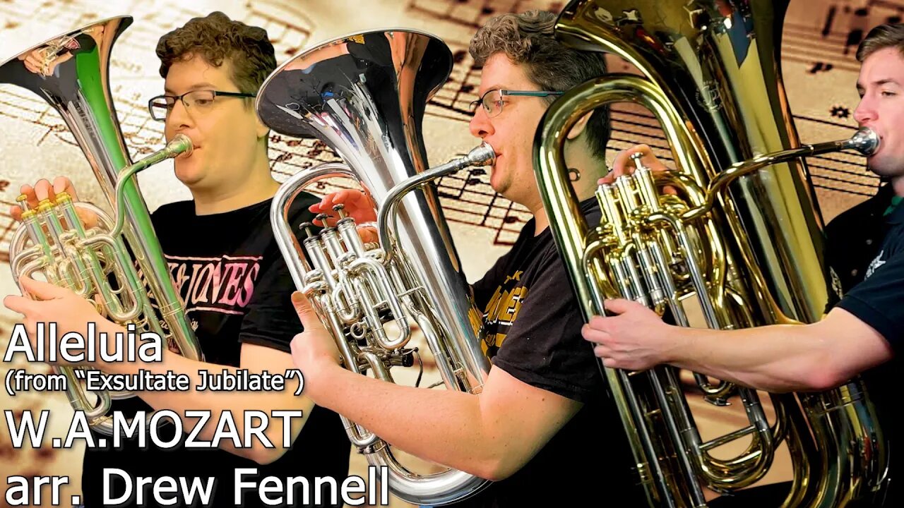Mozart "Alleluia" BARITONE + EUPHONIUM + TUBA Quintet ft Jorijn van Hese.