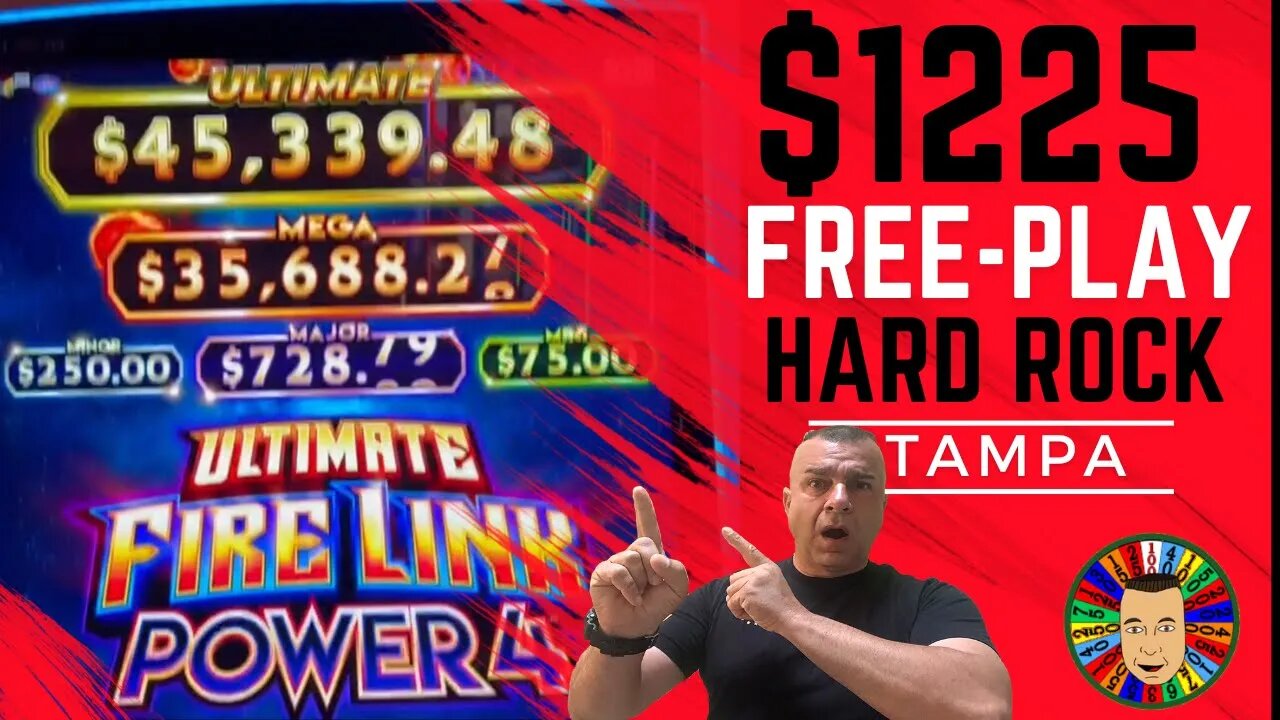 💥$1225 FREE-PLAY / Ultimate Fire link Power-4 / Hardrock Tampa💥