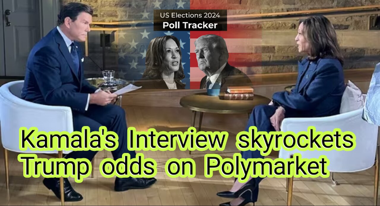 Trump's Betting Odds Skyrocket After Kamala's Interview Blunder with Bret Baier.