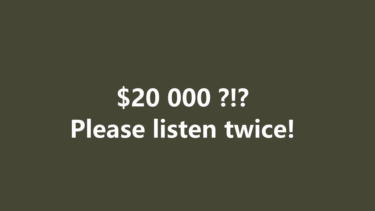 Chris Sky or Chris Saccoccia, $20 000 ?!?