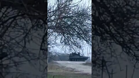 Balakleya - Russian armor on the move