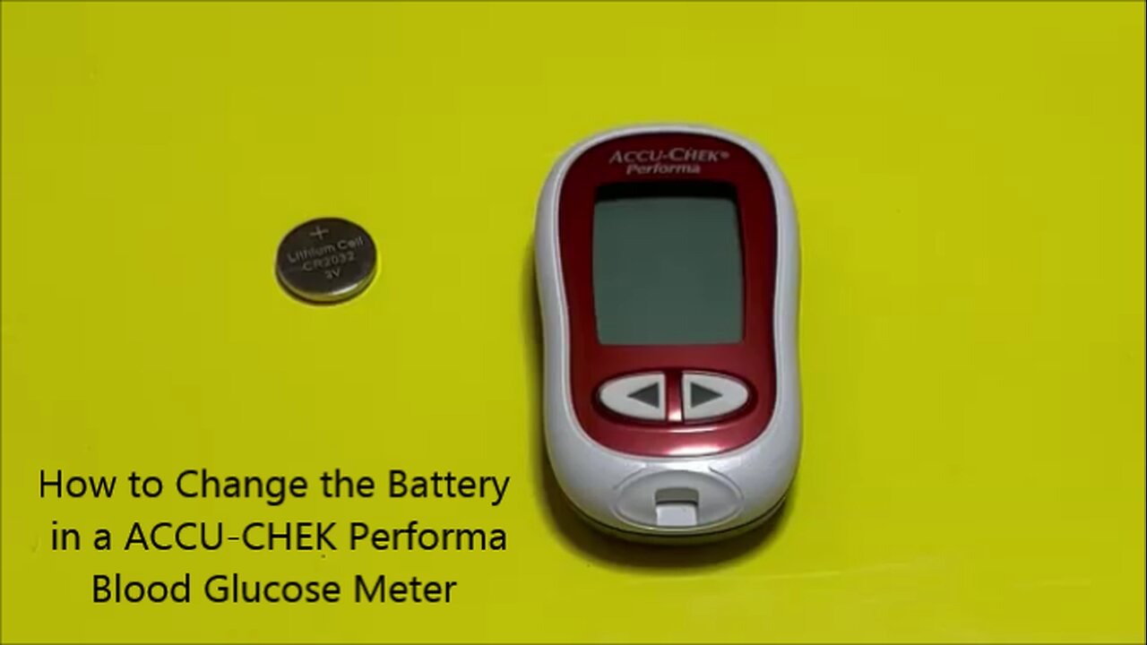 How to Change the Battery in a ACCU-CHEK Performa Blood Glucose Meter