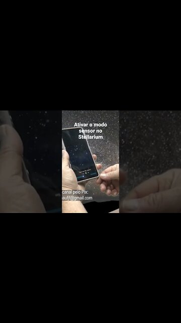Ativar o modo sensor no Stellarium