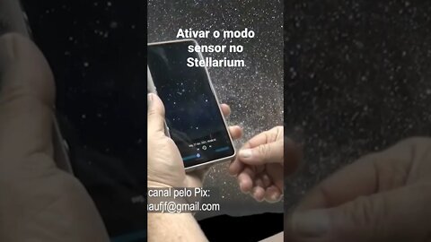 Ativar o modo sensor no Stellarium