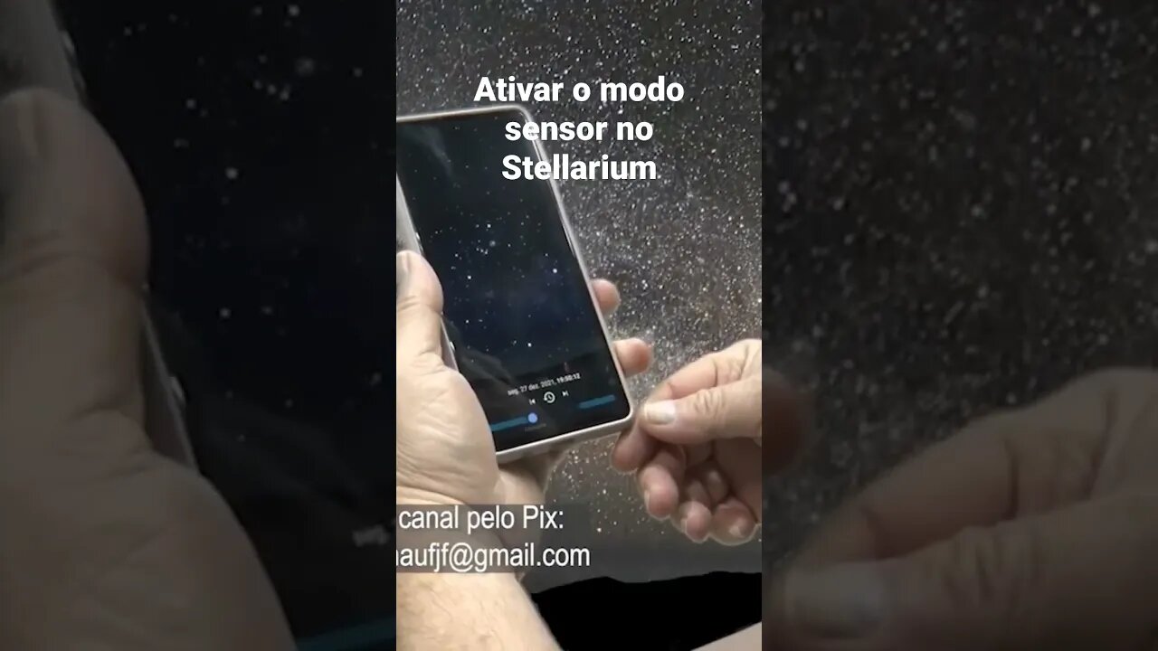 Ativar o modo sensor no Stellarium