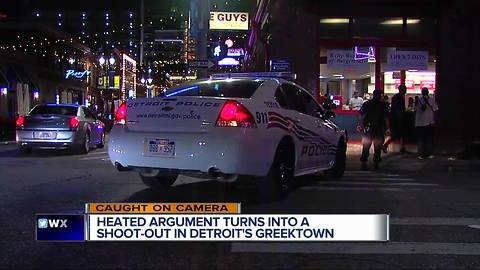 Heated argument turns into a shootout in Detroit's Greektown