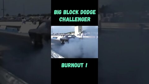 Old School Big Block Dodge Challenger Burnout! #shorts