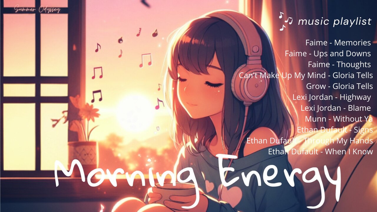 [Playlist] Morning Energy🌟Chill songs to make you feel so good - morning music for positive energy