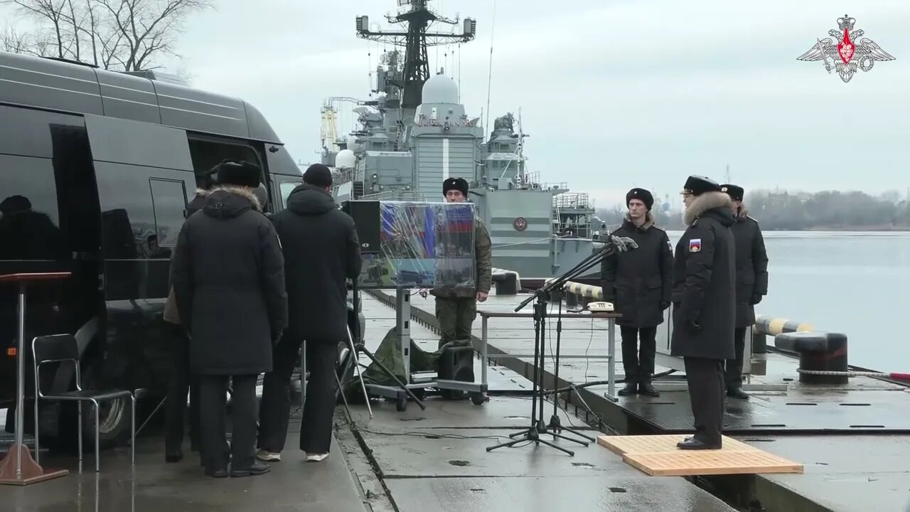 Russian Baltic Fleet Christens another Buyan-M-class Missile Corvette "Grad"