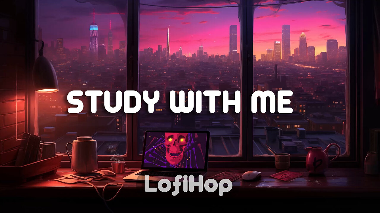 3-HOUR STUDY WITH ME 🎆 Deep Focus / Evening Calm Lofi