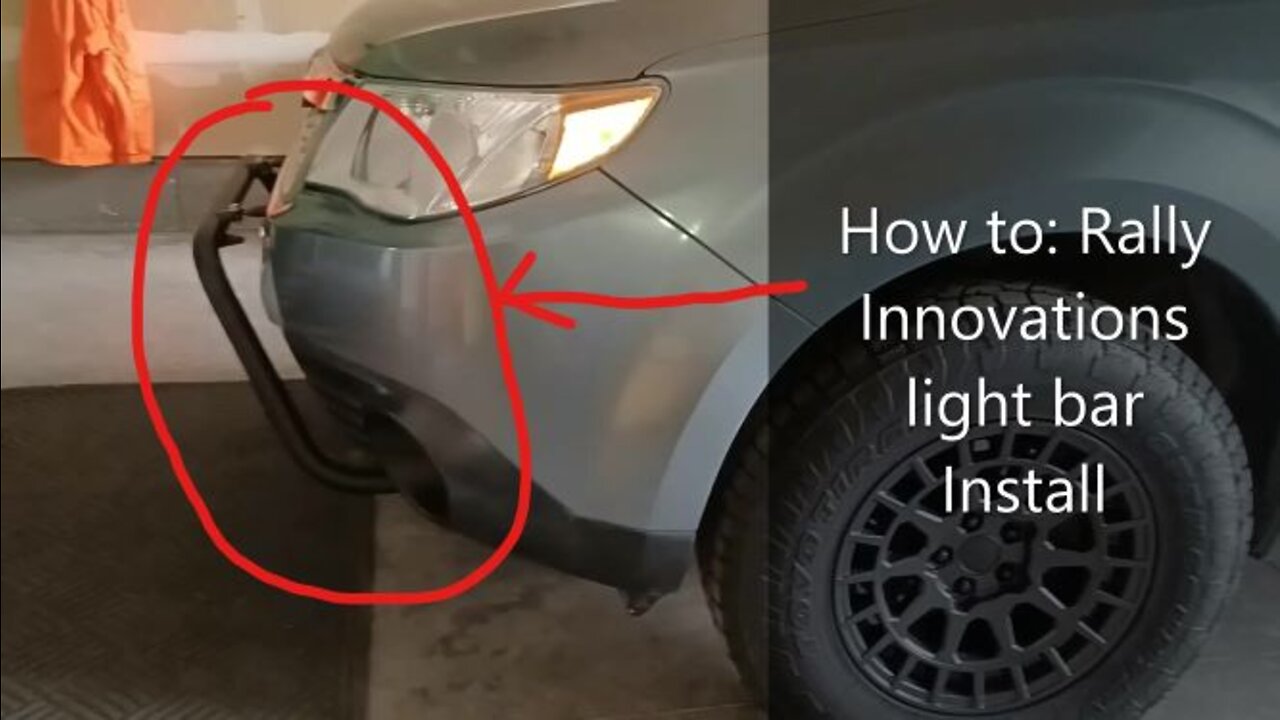 How to: Light bar (bull bar) Install, Subaru Forester