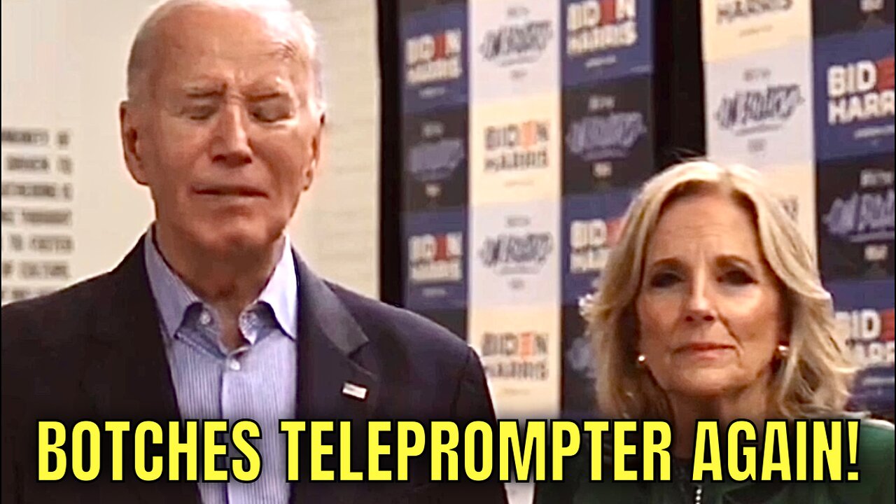 Joe Biden’s BRAIN MELTS Reading DIRECTLY from the TELEPROMPTER! 🤦♂️