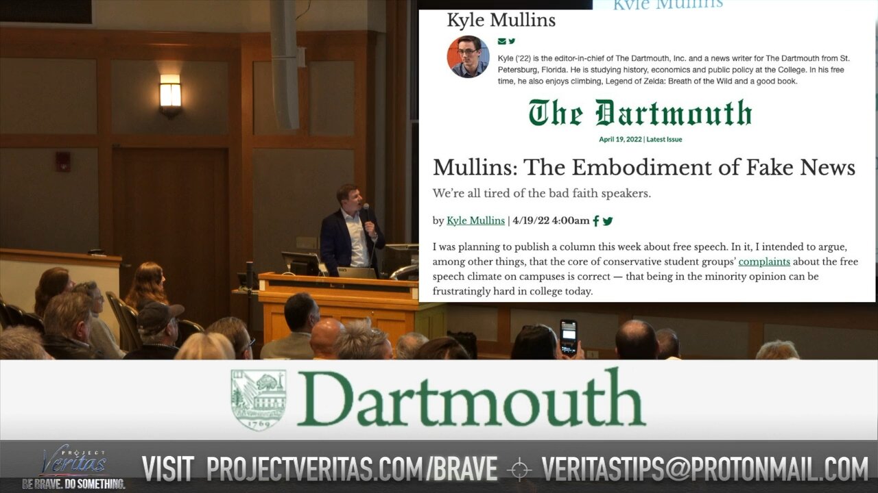 James O'Keefe speaks at Dartmouth College