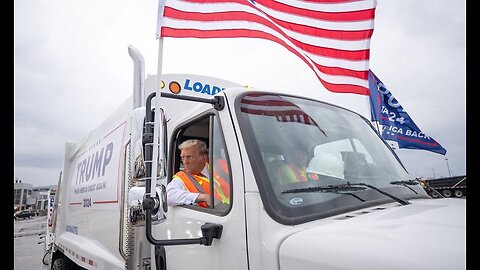 PRESIDENT TRUMP- The Garbage Truck Story- GREEN BAY WI 10 30 2024