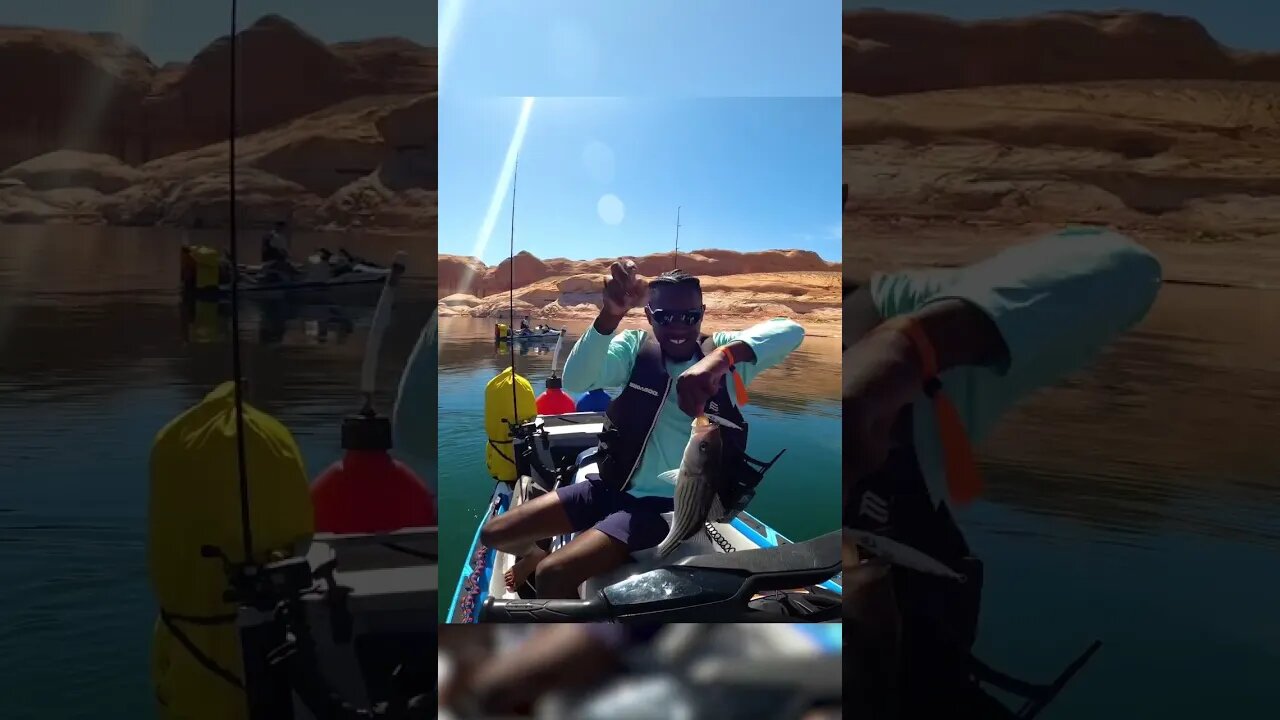 Jet ski Fishing in the Middle of the Desert