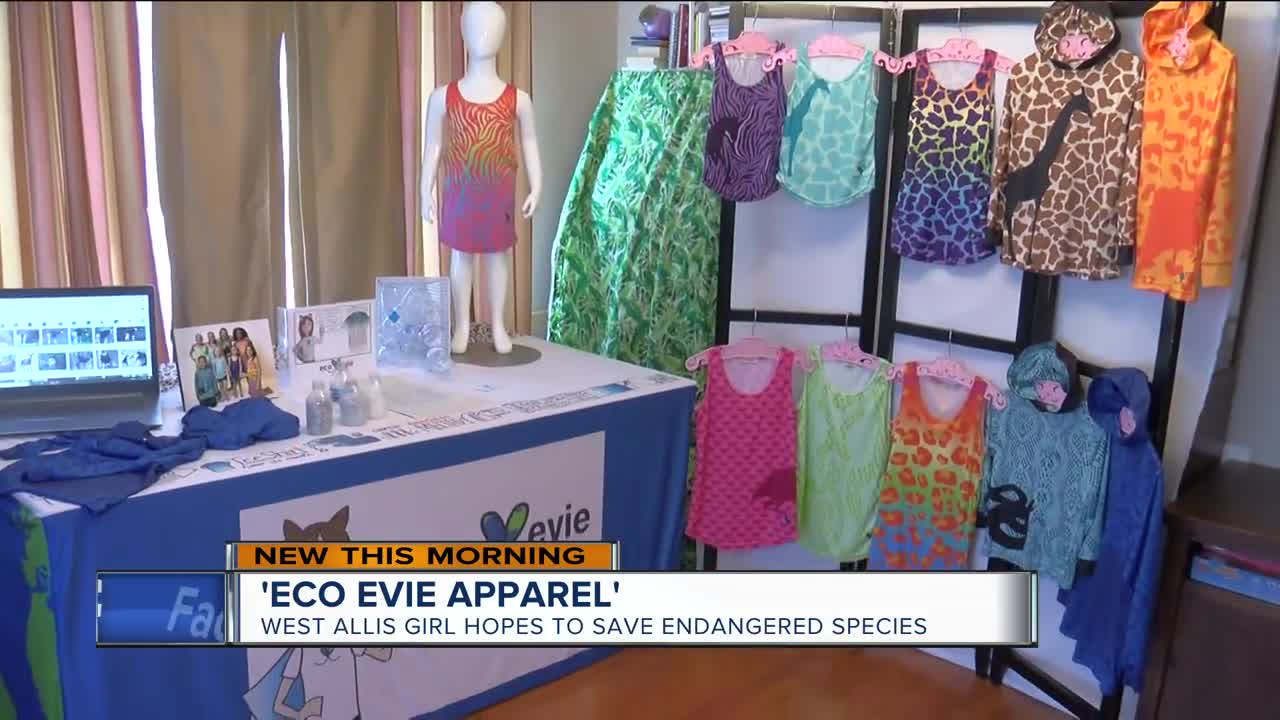 9-year-old girl living with autism creates own clothing line to save endangered animals