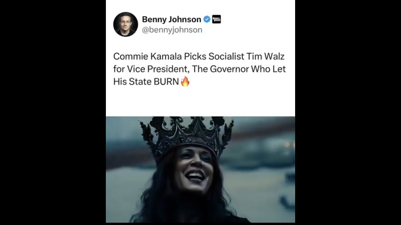 Commie Kamala Picks Socialist Tim Walz for Vice President, The Governor Who Let His State BURN 🔥