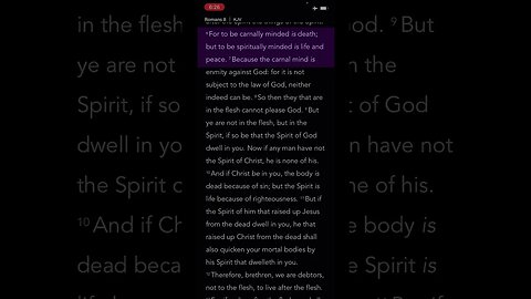 Morning Prayer 159: Romans 8:6