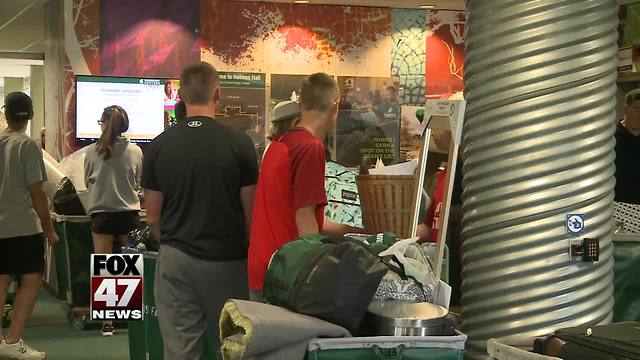 Class of 2021 move in at Michigan State University