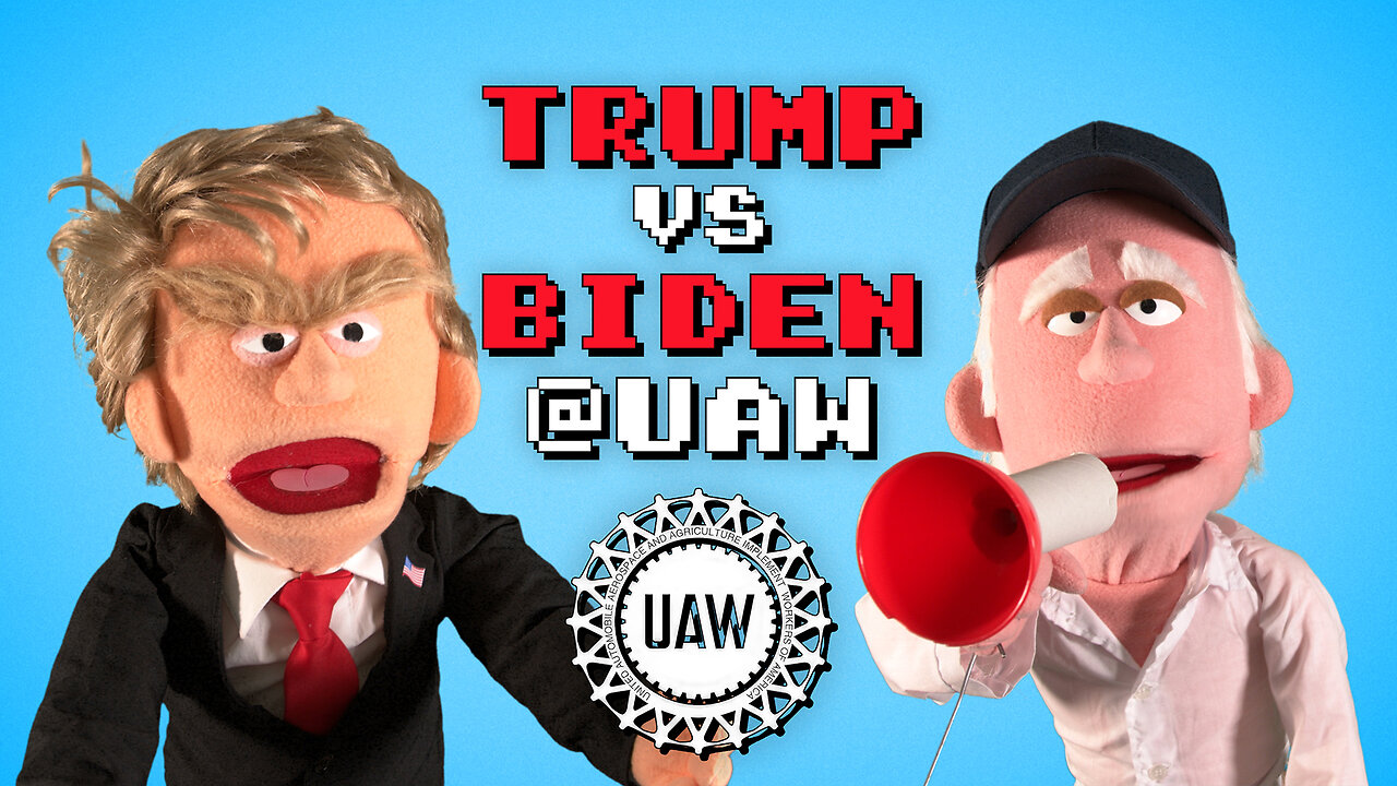 Trump and Biden Visit the United Auto Workers Strike in Michigan | Puppetgate Ep. 1