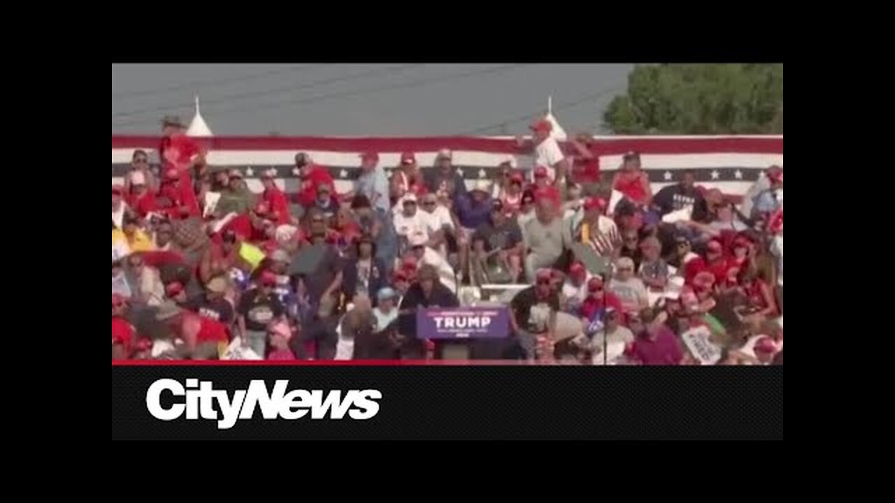 WATCH: Moment Trump appears to be shot at rally