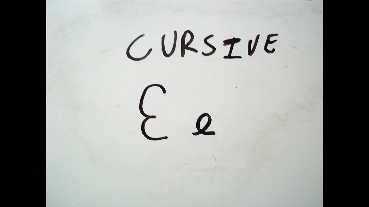 Cursive E