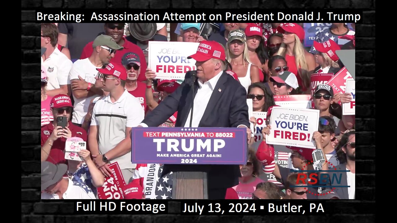 🔴🇺🇸 Official HD Footage: Assassination Attempt on President Trump❗️▪️ July 13, 2024 ▪️ Butler, PA